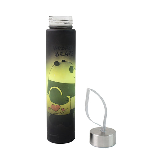 Cute Cartoon Printed Plastic Water Bottle (300 Ml 1 Pc)