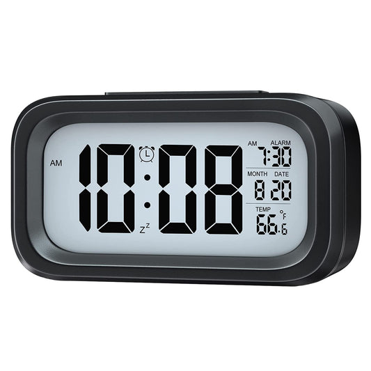 Digital Lcd Alarm Clock With Backlight (1 Pc)