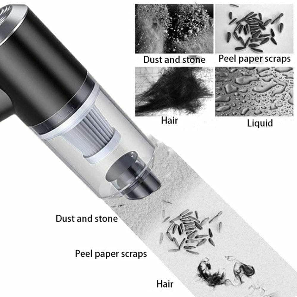 Portable Cordless Air Duster & Mini Vacuum Cleaner