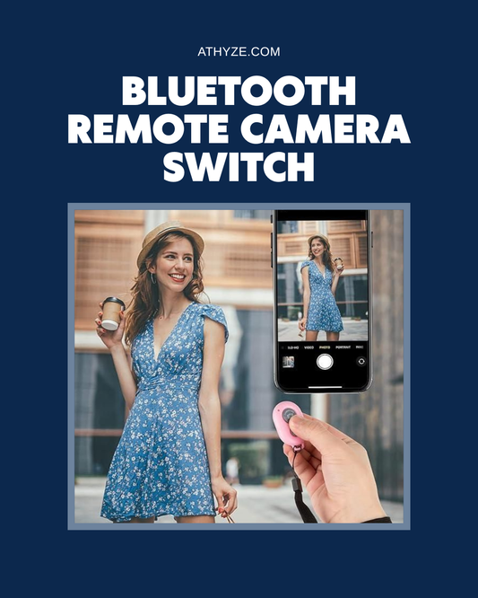 Bluetooth Wireless Camera Remote Shutter for Perfect Selfies & Group Photos
