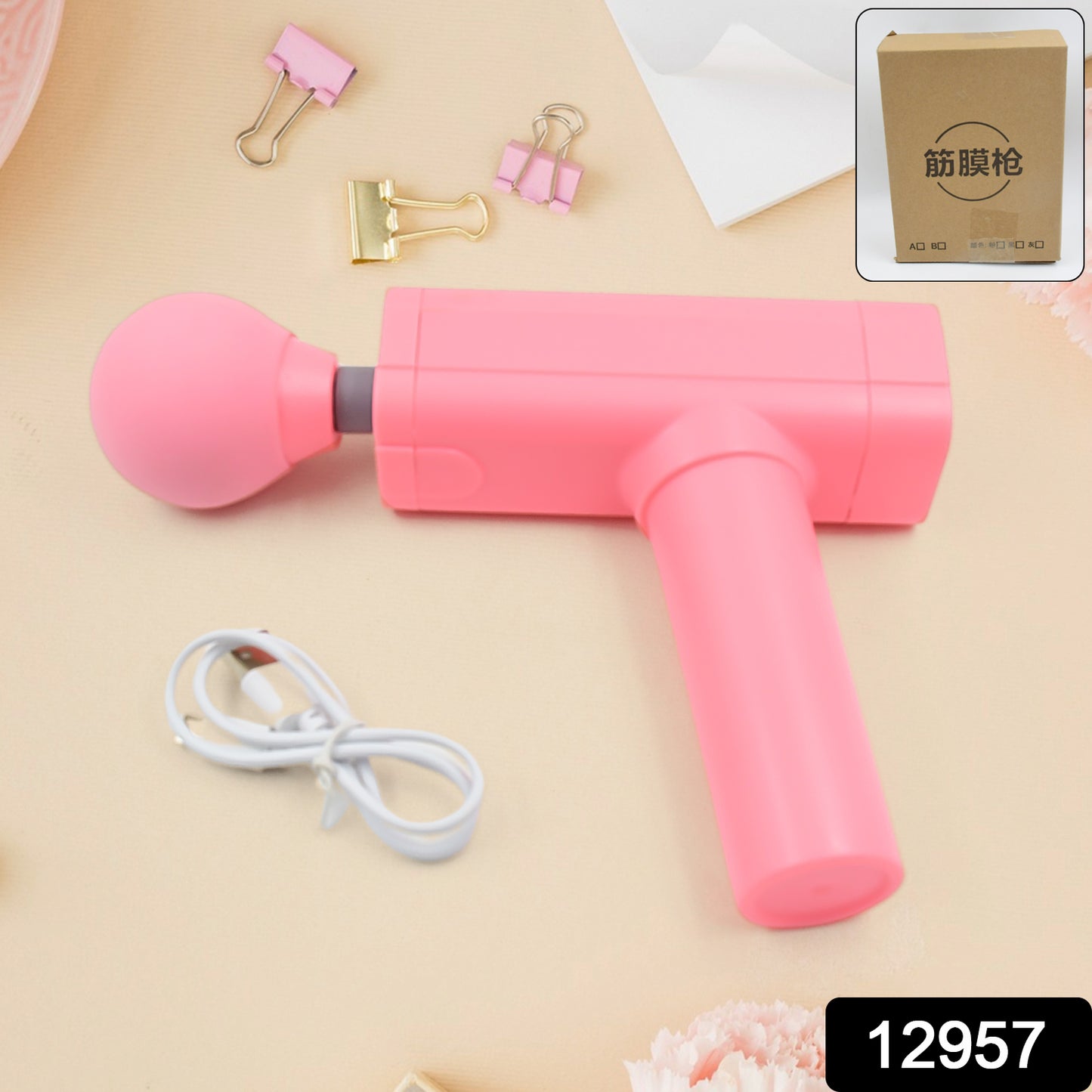 Massage Gun Deep Relax Powerful Muscle Massager USB Chargeable