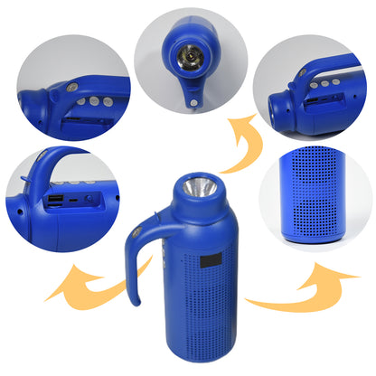 Smart Bluetooth Speaker With Torch Light Wireless Bluetooth Speaker Night Flash Light Speaker