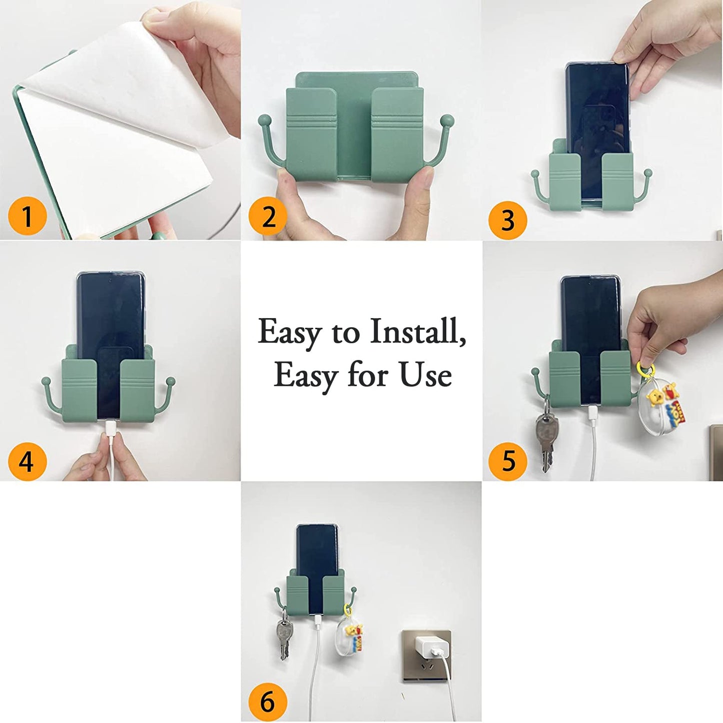 Pc Wall mount Mobile Stand With Hook Design Used In All Kinds Of Places Including Household And Many More As A Hanging Support For Cloths And Stuffs Purposes.