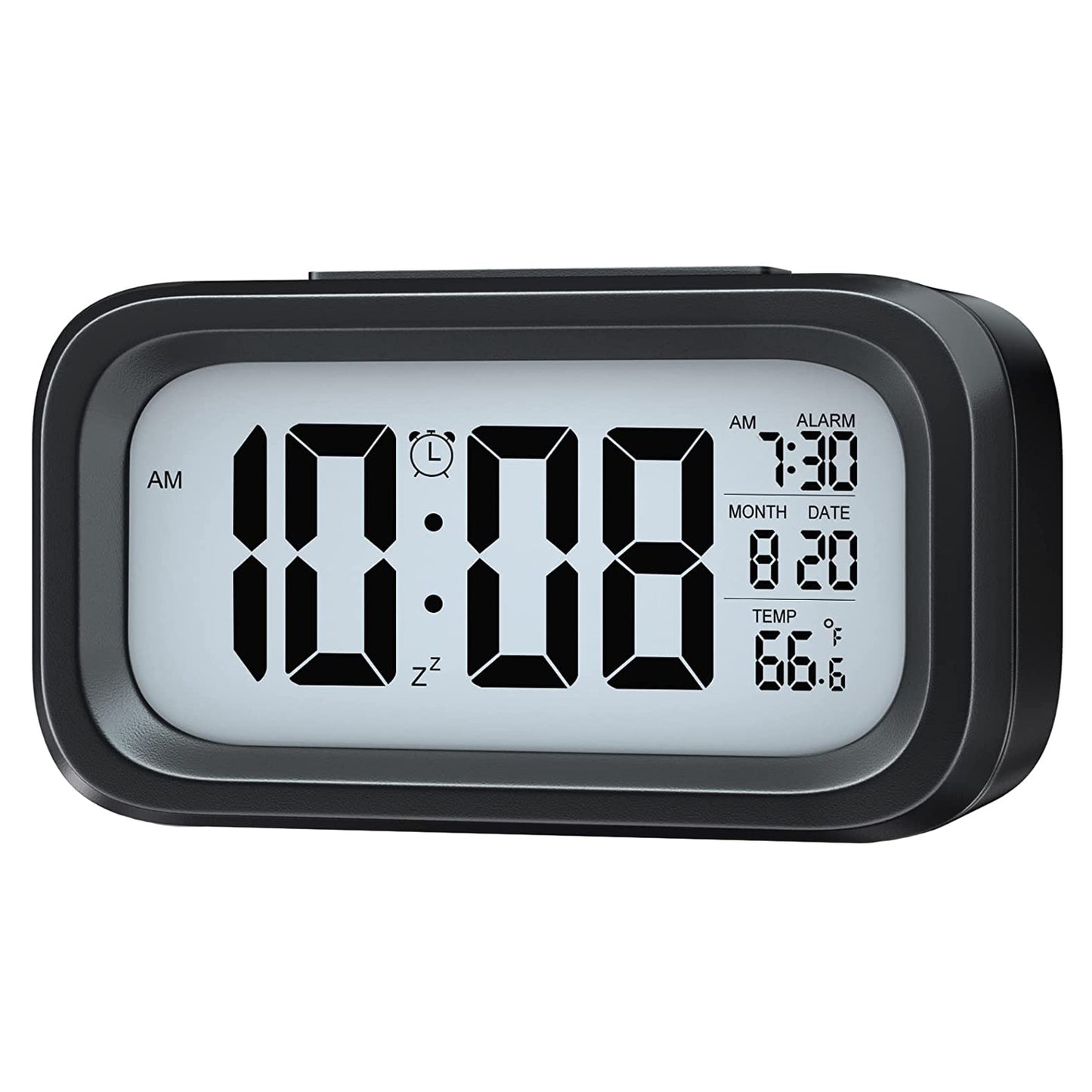 Digital Lcd Alarm Clock With Backlight (1 Pc)