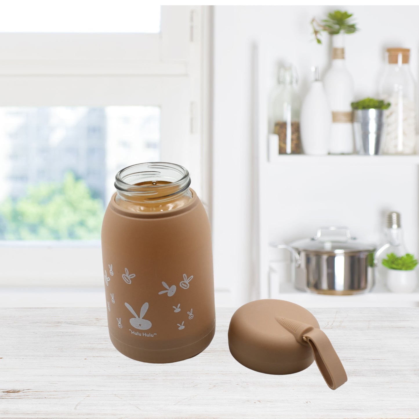 Cute Water Bottle For Kids - 330 Ml Cute Bunny Water Bottle  Cute Rabit Print Water Bottle For Boys And Girls  Kids Return Gift  Water Bottle Sipper  Insulated Water Bottle